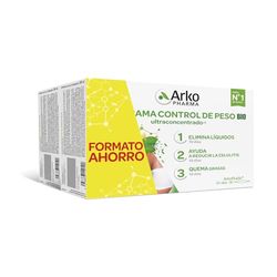 Arkopharma Arkofluido Programa Control de Peso x2 FORMATO AHORRO 40 ampollas, Complemento Alimenticio, Ayuda eliminar Líquidos, Ayuda a reducir Celulitis