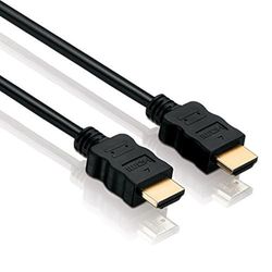 HDSupply HC00-150E Standard Speed HDMI-kabel met Ethernet, HDMI-A-stekker (19-polig) naar HDMI-A-male (19-pins), 2-voudig afgeschermd, vergulde contacten, 15,0m, zwart