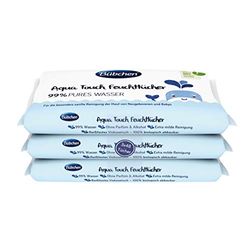 Bübchen Aqua Touch Wet Wipes for Newborns and Babies with 99% Pure Water (Pack of 3 x 48)