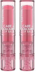 Catrice Care In Colours Lip Balm, n. 070, rosa, idratante, nutriente, naturale, lucido, vegano, senza alcool, senza conservanti, senza parabeni, confezione da 2 (3g)