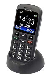 ALIGATOR A670 - Teléfono móvil para Personas Mayores con botón SOS y localizador, 4,8 x 2,32 x 0,55 Pulgadas, Color Negro