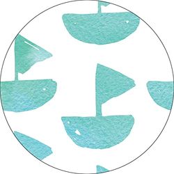 Bonateks, Round Digital Printed Mouse Pad, Non-Slip Base, for Office and Home, Diameter:22cm