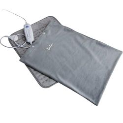 Jata CT20 Manta Eléctrica Mando Regulador con 6 Niveles Calor Inmediato Flexible Suave y Transpirable Medidas 50 x 40 cm Funda Extraíble y Lavable
