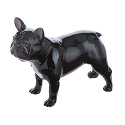 John Beswick JBD89 Fransk bulldog figur, lergods svart/flerfärgad, 11,5 x 4 x 9 cm