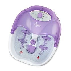 SUNTEC voetenbad FMA-8656 comfort – Wellness voetmassageapparaat voor ontspanning van de voeten – Voetenbad bad elektrisch met vibratie, massage en infrarood – Voetenspa met 3 pedicure-opzetstukken