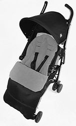 Voetzak/COSY TOES compatibel met Maclaren Triumph kinderwagen Dolphin grijs