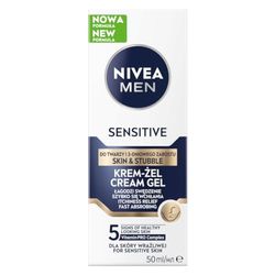 NIVEA MEN Sensitive Face Cream-Gel and 3-Day Facial, 50 ml