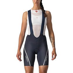 CASTELLI VELOCISSIMA 3 BIBSHORT fietsshorts, savile blue/zilver, XS voor dames