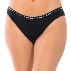 Dim Menstruatieslip, klassiek, katoen, biologisch overvloedig, Dim Protect, 1 stuk, Zwart, 34-36