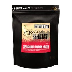 Torq Explore Cinnamon & Raisin Breakfast - Healthy Cereal for Pre & Post Workout, Exercise - High in Protein, 25g of Protein, 100g of Carbohydrates Perfect for Expeditions