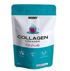 Weider Collagen Creamer (360g) Collagène hydrolysé et TCM (d’huile coco) en poudre pour Café Crémeux Bulletproof ou Shake, Contrôle de poids, Soin des Articulations & Peau, régimes cétogènes et Keto