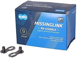 KMC 9R EPT WC09EPTR0 Fietsketting, uniseks, voor volwassenen, zwart, 1 maat