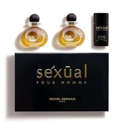 Sexual Pour Homme by Michel Germain for Men - 3 Pc Gift Set 4.2oz EDT Spray, 4.2oz After Shave, 3oz Deodorant Stick