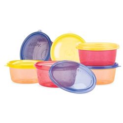 Nuby ID91161A Pack 6 copos para congelador em bolsa, 120 ml, 3 m, multicolorido