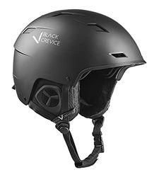 Black Crevice Casque de Ski Gerlos Adulte (Unisexe), Noir, 0 = S (51-53 cm)