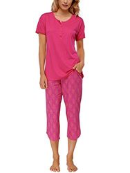 Schiesser dames tweedelige pyjama pak 3/4