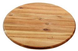 Piastra girevole 40 cm, altezza 4 cm, in legno di acacia FSC