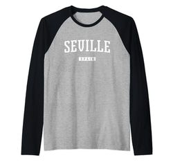 Sevilla España Camiseta Manga Raglan