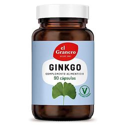 El Granero Integral - Ginkgo Biloba - 90 cápsulas - Feito à base de pó e extrato de folhas de Ginkgo Biloba - Ajuda à circulação correta do sangue