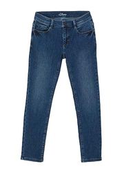 s.Oliver Junior Jongens Jeans Broek, Skinny Seattle Blue 140, blauw, 140 cm