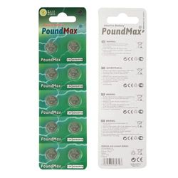 PoundMax Alkaline knoopcel AG10 PoundMax LR54, 1,5 V, 10 stuks