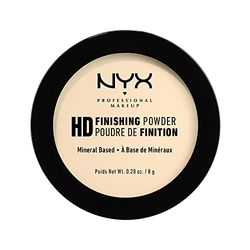NYX Professional Makeup Polvos fijadores High Definition Finishing Powder, Polvos compactos, Unifica la piel, Acabado mate, Absorbe brillos, Fórmula vegana, Tono: Banana