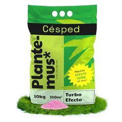 PLANTEMUS Fertilizante Césped Verde Efecto Turbo Nitrogenado. Verde en 15 días. Abono de microcristales Ultrasolubles, Tecnología Alemana, 10 KG, 350 m²