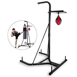 Popsport Bokszak Stand 2 IN 1 Heavy Duty Punch Bag Stand Vrijstaande Boksen Tas Boksen Apparatuur Gratis Stand Agility Training