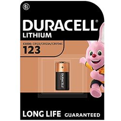Duracell DUR123106 - Batería de Litio (3 V, CR123A)