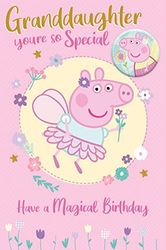 Kleindochter verjaardagskaart, verjaardagskaart voor kleindochter, Peppa Pig verjaardagskaart voor kleindochter, verjaardagskaart voor haar Peppa Pig