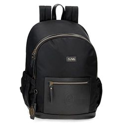 El Potro Lana Mochila para Portátil Adaptable a Carro 13,3" Negro 30x40x15 cms Poliéster y PU