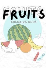 White Simple Fruits Coloring Book