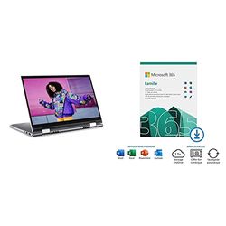 Dell Inspiron 14 5410 2-en-1 Intel Core i5-1135G7 Ordinateur Portable 14.0'' FHD Tact + Microsoft 365 Famille | Téléchargement