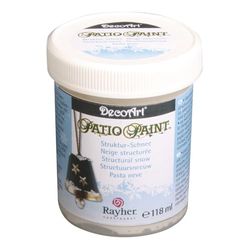 Rayher Patio Paint Neige structurée fausse neige p. déco de noël 118 ml, 3821400