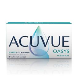ACUVUE OASYS MULTIFOCAL - Lenti a contatto quindicinali per la presbiopia - Protezione UV;+1.25 diottrie; BC 8.4; DIA 14.30; ADD High; 6 lenti
