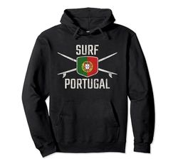 Portogallo Surfing | Tavole da surf Vintage Bandiera Portogallo Felpa con Cappuccio