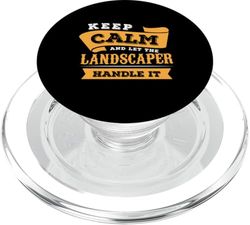 Diseño de paisajista Keep Calm PopSockets PopGrip para MagSafe