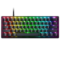 Razer Huntsman V3 Pro Mini (Switches Analog) - Clavier Gamer Optique 60% - Razer Snap Tap & Déclenchement Rapide (Switches Analogiques réglables de 0,1 à 4,0mm) Clavier-US QWERTY | Noir