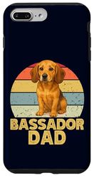 Bassador Papà Retro Divertente Cane Proprietario Padre Custodia per iPhone 7 Plus/8 Plus