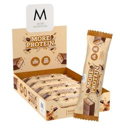MORE Soft Protein Bar, Peanut Caramel, 10 x 50 g - High Protein Bar
