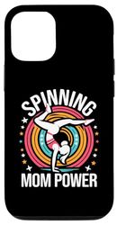 Carcasa para iPhone 13 Pro Soporte de mano Spinning Mom Power Cartwheel para gimnastas y gimnasia