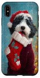 Portuguese Water Christmas Dog Art Holiday Design Case for iPhone XS Max