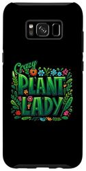 Carcasa para Galaxy S8+ Crazy Plant Lady divertido diseño amante de la jardinería