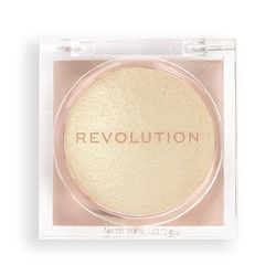 Makeup Revolution Beam Bright Highlighter, All Over Face Glow, Powder To Liquid Formula, 5 Different Shades, Golden Gal