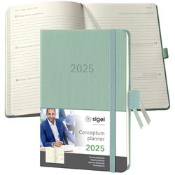 SIGEL C2573 Wochenkalender Conceptum 2025 , ca. A6, grün