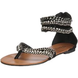 Buffalo Girl XQLP Sandal för kvinnor, Svart svart 01, 39 EU