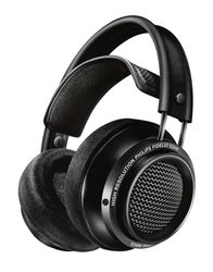 Philips Fidelio X2 Auriculares com cabo de alta resolução, acústicos e abertos por trás, transdutores LMC de neodímio de 50 mm, almofadas de espuma com memória de veludo de luxo, preto