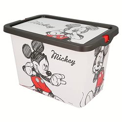 Stor ST-02644 MICKEY FANCY STORAGE BOX Click, Cartoon, Multicoloured, 7000 ml (Pack of 1)