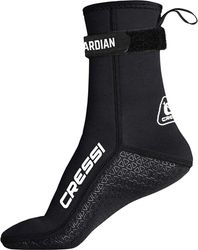 CRESSI Guardian Mid-High Neopreen Sokken 2 mm XS - 2 mm Neopreen Hoge Sokken met klittenband, ideaal voor alle watersportliefhebbers, zwart, XS, uniseks