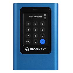 Kingston IronKey Vault Privacy 80, Dischi SSD, Con certificazione FIPS 197 e crittografia XTS-AES a 256 bit, 250MB/s in lettura, 250MB/s in scrittura, IKVP80ES/1920G